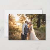 Waterverf eucalyptus groen bruiloft foto bedankkaart (Achterkant)