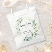 Waterverf Eucalyptus groen dank u bruiloft Bedankzakje (Geknipt)