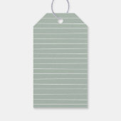 Waterverf Eucalyptus groen dank u voor Cadeaulabel (Achterkant)