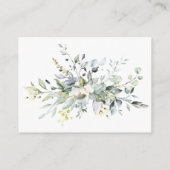 Waterverf Eucalyptus groen display douche Kaart (Achterkant)