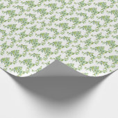 Waterverf eucalyptus groen gebladerte cadeaupapier (Hoek)