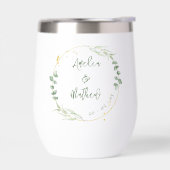 Waterverf Eucalyptus groen krans bruiloft cadeau (Links)