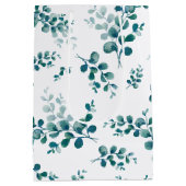 Waterverf eucalyptus groen medium cadeauzakje (Achterkant)