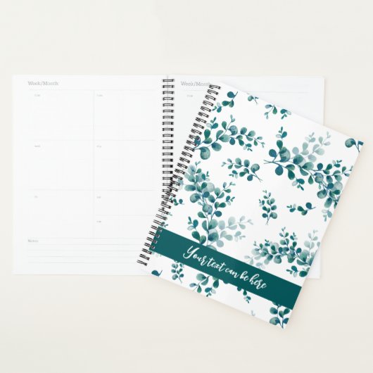 Waterverf eucalyptus groen planner (Display)