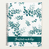 Waterverf eucalyptus groen planner (Voorkant)
