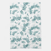 Waterverf eucalyptus groen theedoek (Verticaal)