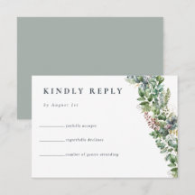 Waterverf Eucalyptus groen | Trouwantwoord