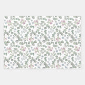 Waterverf Eucalyptus groen verlaat bruiloft Inpakpapier Vel (Voorkant 2)