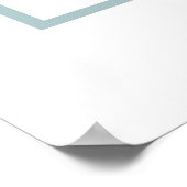 Waterverf Eucalyptus Groene Bruids Welkom Poster (Hoek)