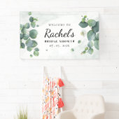 Waterverf Eucalyptus Groene Bruiloftsborrel Spandoek (Insitu)