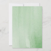 Waterverf Eucalyptus Groene BRUNCH BORREL Kaart (Achterkant)