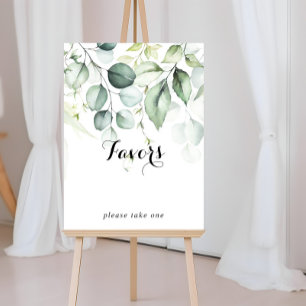 Waterverf Eucalyptus Groene Favorieten Bord Poster