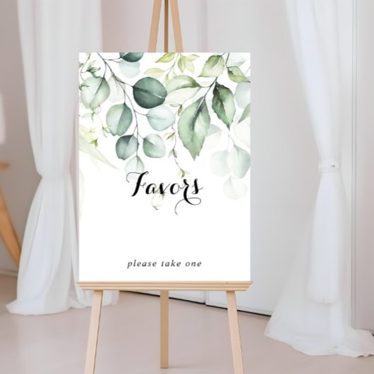 Waterverf Eucalyptus Groene Favorieten Bord Poster