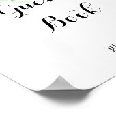 Waterverf Eucalyptus Groene Gastensignering Poster (Hoek)