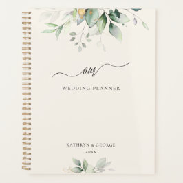 Waterverf Eucalyptus Groene Goud Planner