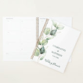 Waterverf Eucalyptus Groene Huwelijk Planner (Display)