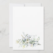 Waterverf Eucalyptus Groene Proef Diners Kaart (Achterkant)
