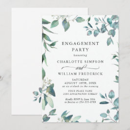 Waterverf Eucalyptus Groene VERLOVINGSPARTY Kaart