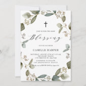 Waterverf Eucalyptus grote Baby Kaart (Voorkant)