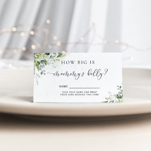 Waterverf eucalyptus hoe groot is de buik van mama informatiekaartje