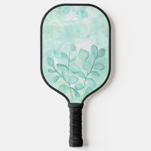 Waterverf Eucalyptus in zachte greens Pickleball Paddle (Voorkant)