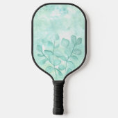Waterverf Eucalyptus in zachte greens Pickleball Paddle (Achterkant)