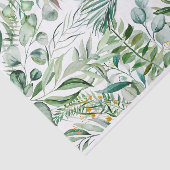 Waterverf Eucalyptus laat botanisch patroon voorbi Tissuepapier (Detail)