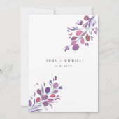 Waterverf Eucalyptus laat de datumkaart opslaan Kaart (Achterkant)