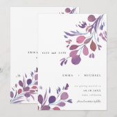 Waterverf Eucalyptus laat de datumkaart opslaan Kaart (Voorkant / Achterkant)