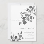 Waterverf Eucalyptus laat de Kaart Datum opslaan (Voorkant)