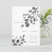 Waterverf Eucalyptus laat de Kaart Datum opslaan (Staand voorkant)