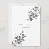 Waterverf Eucalyptus laat de Kaart Datum opslaan (Achterkant)