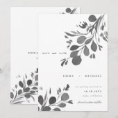 Waterverf Eucalyptus laat de Kaart Datum opslaan (Voorkant / Achterkant)