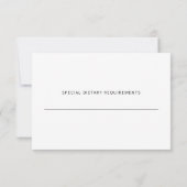 Waterverf Eucalyptus laat gouden olievlekken RSVP Kaartje (Achterkant)