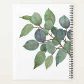 Waterverf eucalyptus laat persoonlijke elegantie a planner (Achterkant)