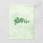 Waterverf Eucalyptus laat veiligheidsmaatregelen Informatiekaartje (Achterkant)