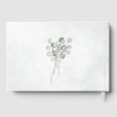 Waterverf Eucalyptus & Lavender Boho Chic Wedding Gastenboek (Achterkant)