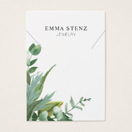 Waterverf Eucalyptus Leaf Ketting Display Kaart