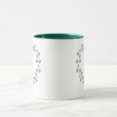 Waterverf Eucalyptus Leaf Lijst | Monogram Mok (Midden)