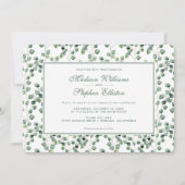 Waterverf Eucalyptus Leaf Pattern - Weddenschap Kaart (Voorkant)