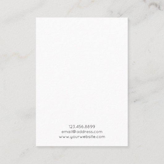 Waterverf Eucalyptus Leaves Earning Display Kaart Visitekaartje (Achterkant)