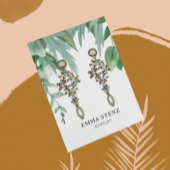 Waterverf Eucalyptus Leaves Earning Display Kaart Visitekaartje