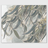 Waterverf Eucalyptus Leaves Greenery Cadeaupapier (Vlak)