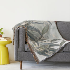 Waterverf Eucalyptus Leaves Greenery Deken