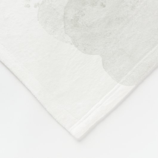 Waterverf Eucalyptus Leaves Greenery Fleece Deken (Hoek)