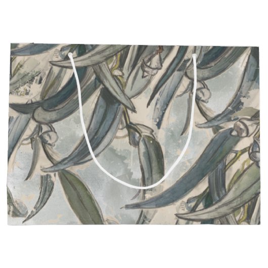 Waterverf Eucalyptus Leaves Greenery Groot Cadeauzakje (Achterkant)