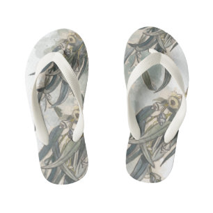 Waterverf Eucalyptus Leaves Greenery Kinder Teenslippers