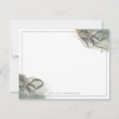 Waterverf Eucalyptus Leaves Greenery Note Kaart Notitiekaartje (Voorkant)