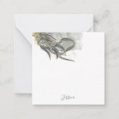 Waterverf Eucalyptus Leaves Greenery Notitiekaartje (Voorkant)