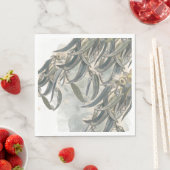 Waterverf Eucalyptus Leaves Greenery Servet (Insitu)